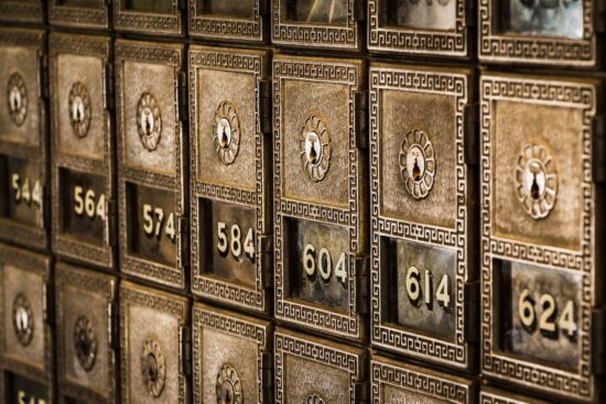 Numbered boxes detail