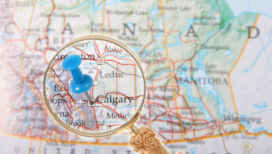 map Calgary Canada