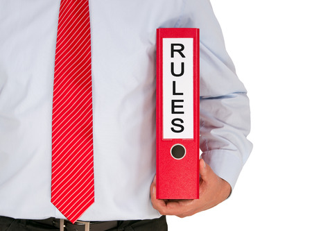 29824058 - rules - businessman with binder