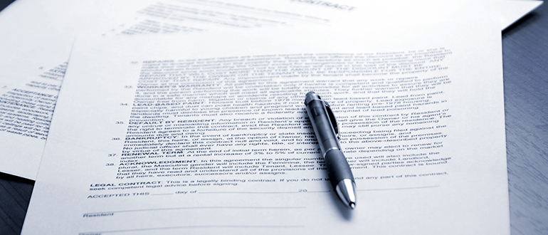 Contract signing
