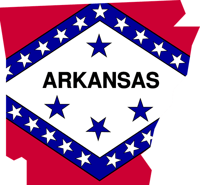 arkansas, flag, map