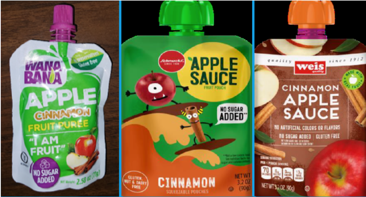 recalled applesauce Lead levels