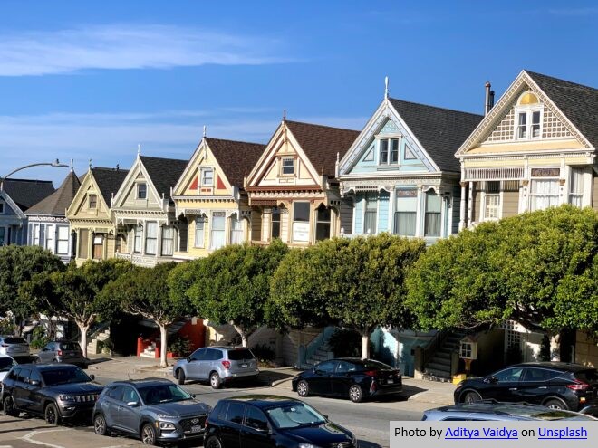 The Painted Ladies, Hayes Street, San Francisco, CA, USA