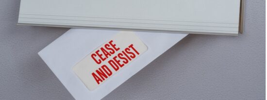cease and desist letter Shutterstock_1532431397
