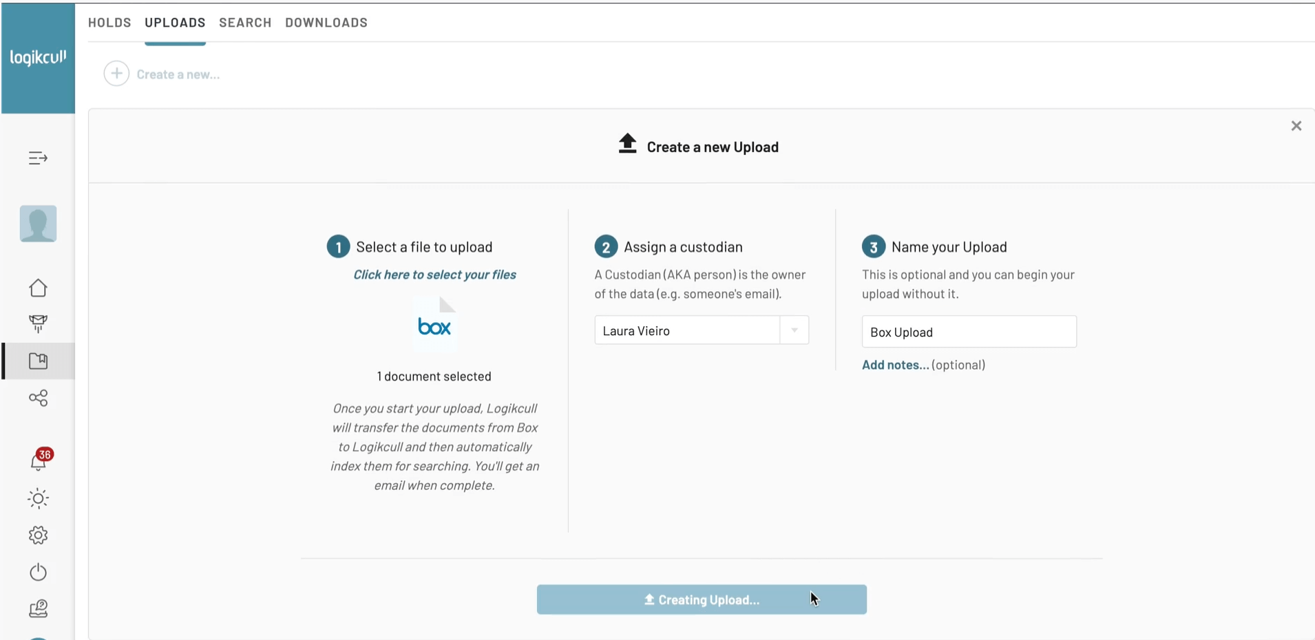 What is Legal Document Review and Why You Should Hire an Expert? Logikcull Box Review Tab