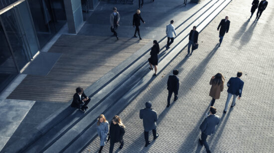 Office,Managers,And,Business,People,Commute,To,Work,In,The