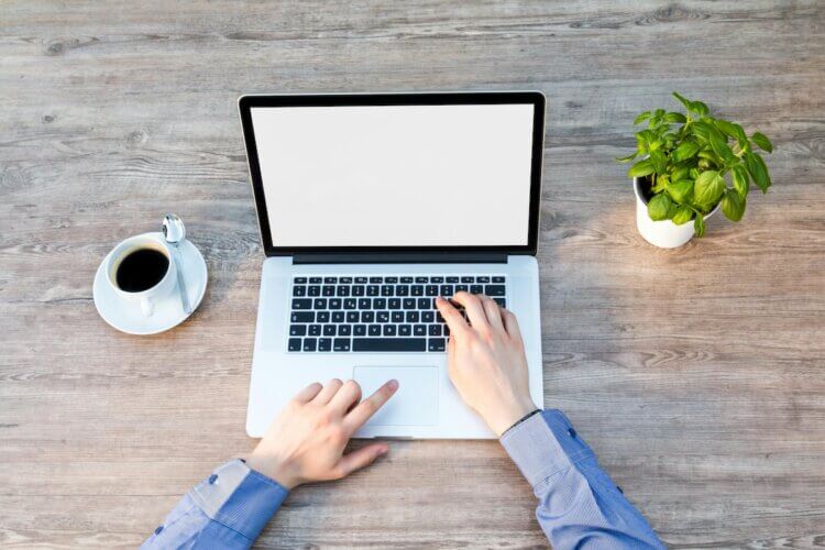 Lawyer working on laptop