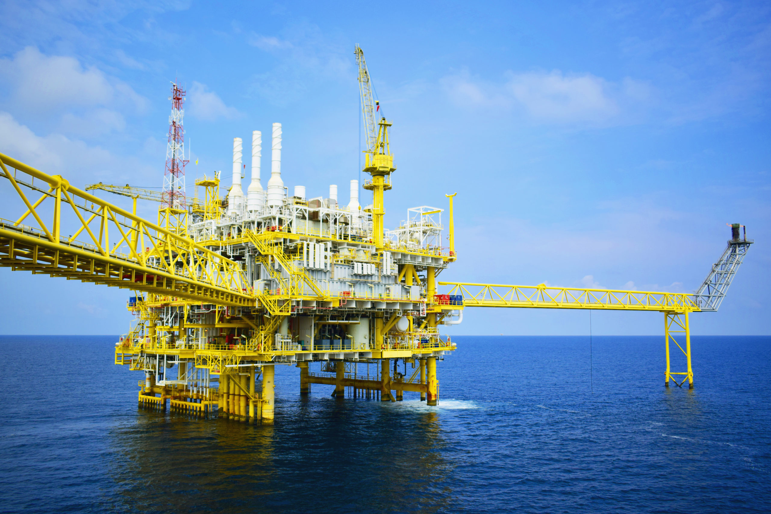 Offshore,Construction,Platform,For,Production,Oil,And,Gas,,Oil,And