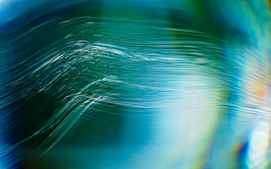 Abstract, Distorted view of Computer Motherboard.