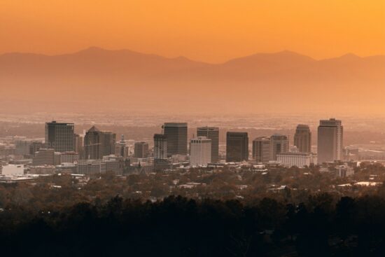 I love this city! This is a different take of the popular Salt Lake City skyline. The sunset was like no other!