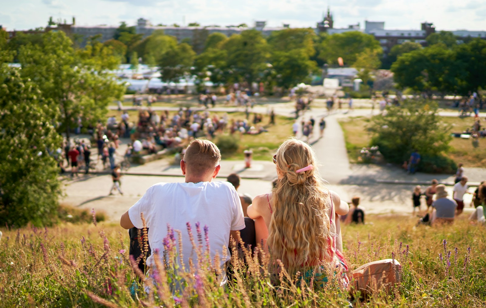 Mauerpark Berlin on a Sunday afternoon in summer
