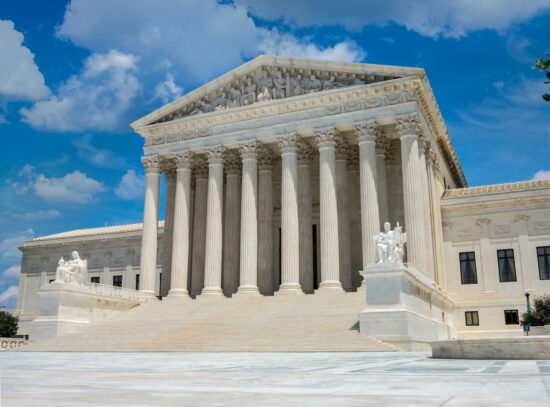 Supreme Court of the United States located in Washington DC which interprets laws. It is the Judicial Branch of the US government.