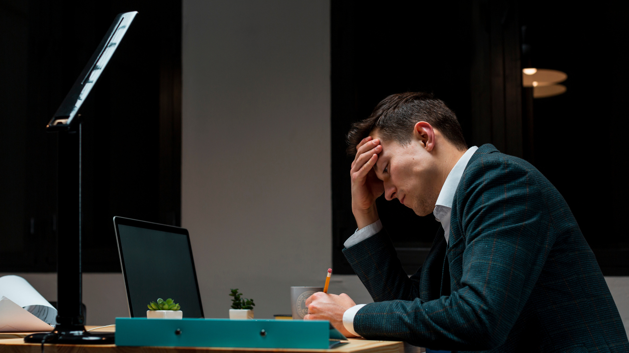 stressed business owner who needs help in focus management