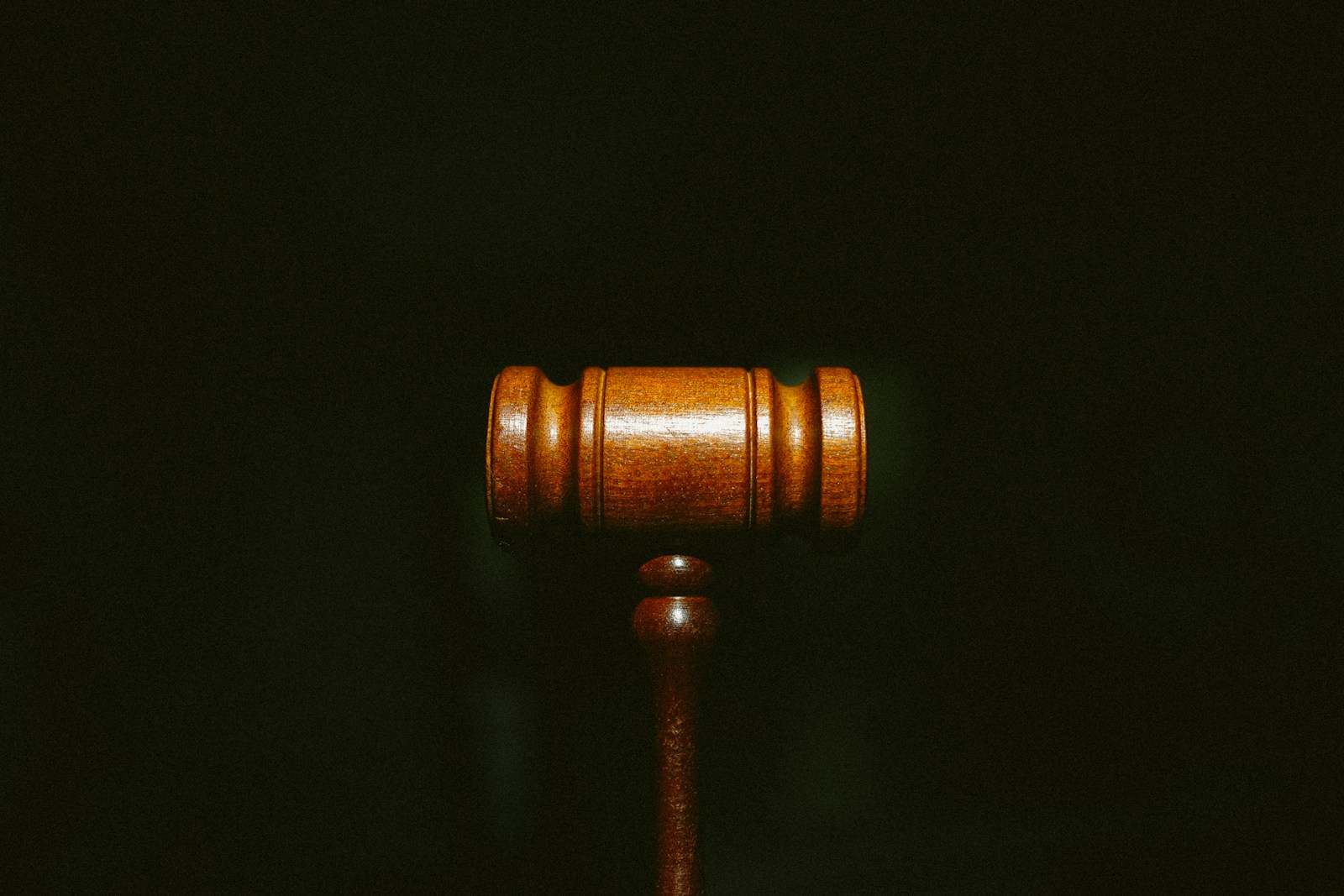 A wooden gavel.