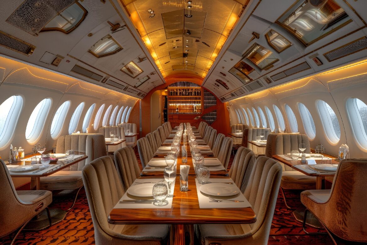 inplane dining