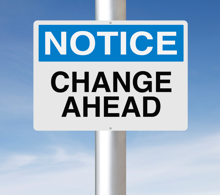 Change Ahead Sign