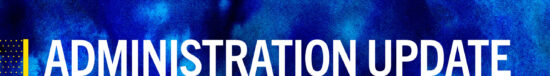 Administration Update Banner