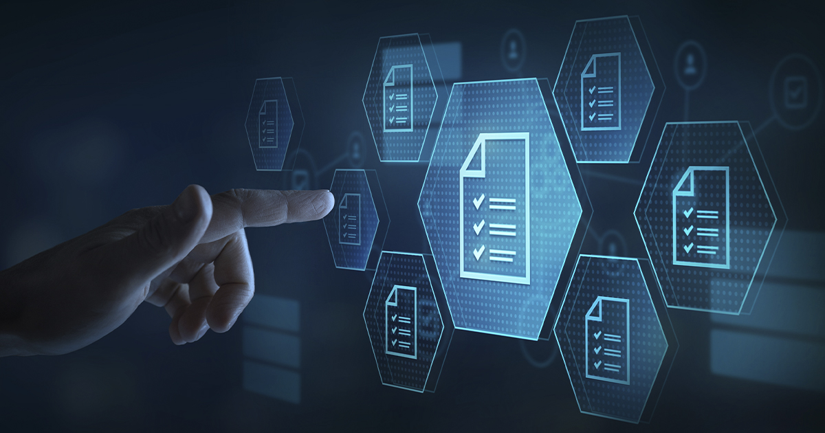 Compliance to Standards, Regulations, and Requirements to pass audit and manage quality control. Concept about conformity with manager or auditor pressing buttons with icons.