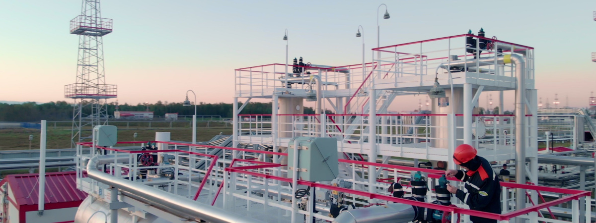 A worker in the oil and gas industry
