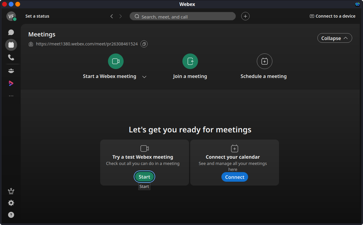 Webex up and running on Xubuntu Webex