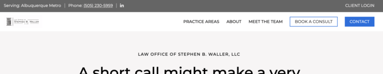 The best solo attorney website design – https://wallernm.com/ The best solo attorney website design