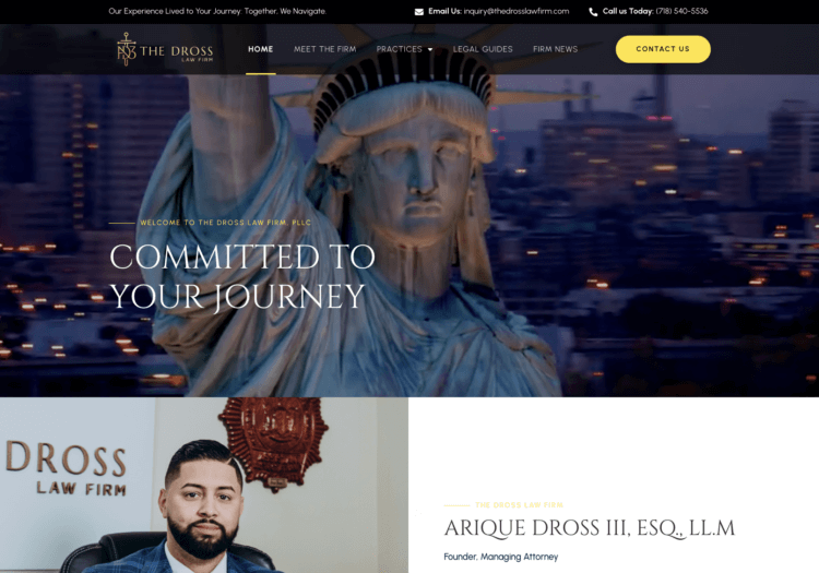 Criminal Defense Attorney Website Design – The Dross Law Firm Criminal Defense Attorney Website Design - The Dross Law Firm