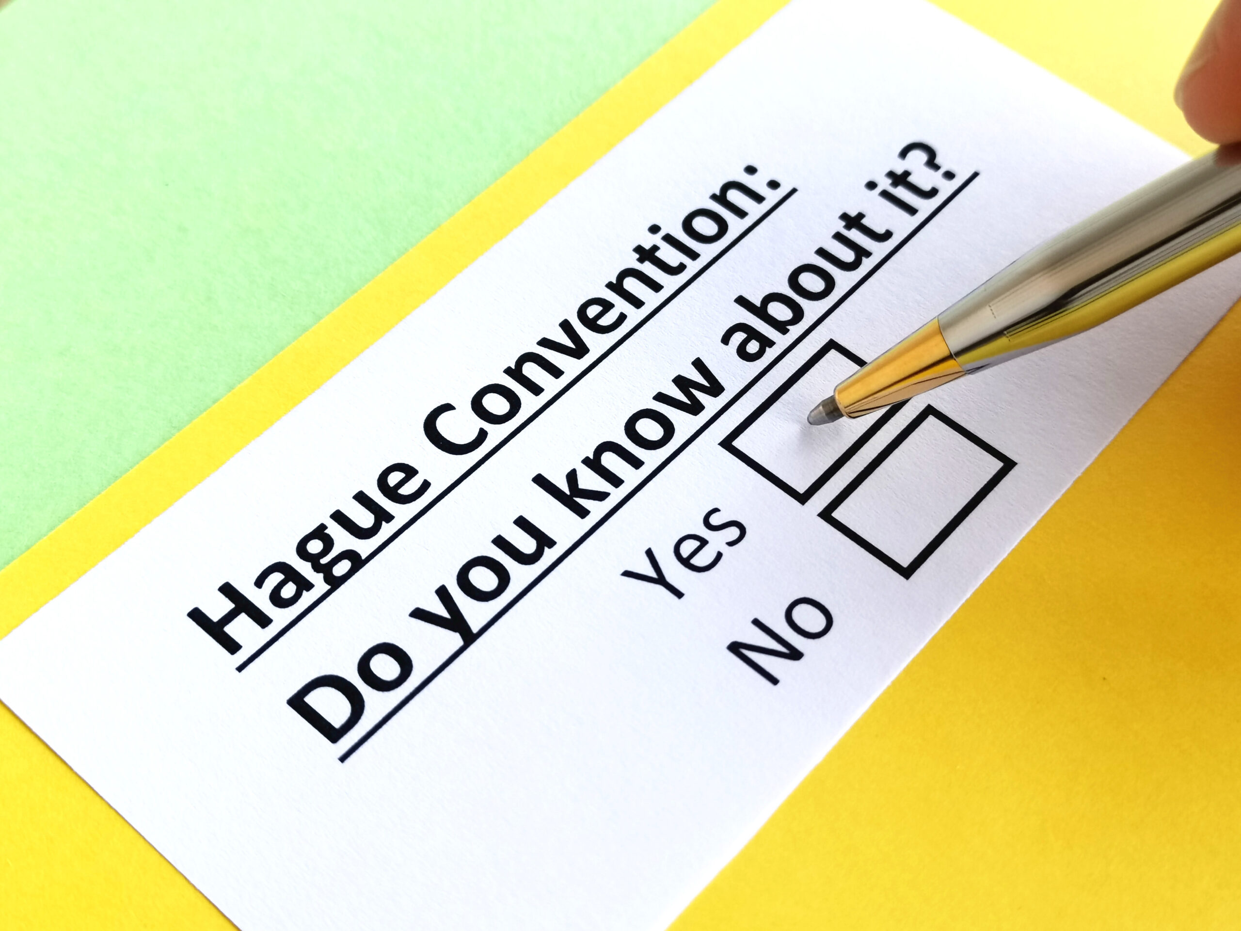 One,Person,Is,Answering,Question,About,Hague,Convention.