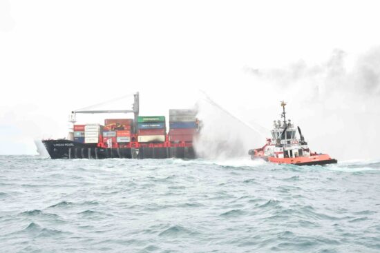 X-Press Pearl, a container ship operated by Singapore based X-Press Feeders caught fire near Colombo Port in May 2021