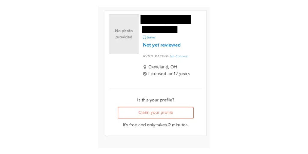 How to claim an Avvo account