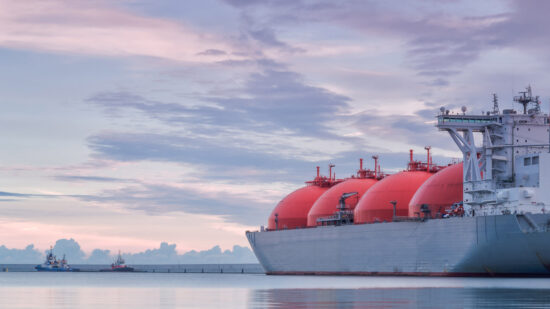 Gas,Carrier,In,Port,-,Ship,At,The,Harbor,At