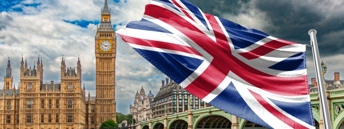 UK union jack flag