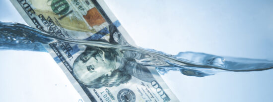 US Money in Water