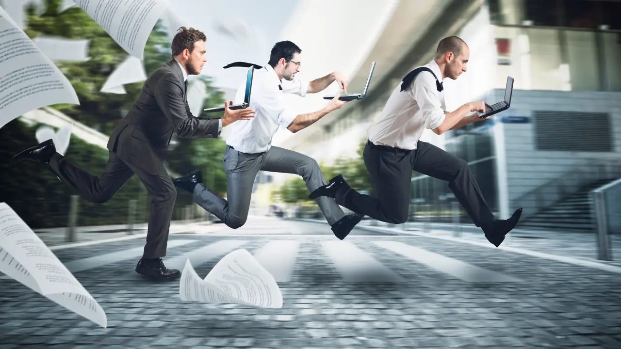 employees running because their systems are no longer working