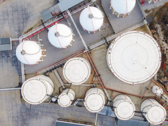 Bird,Eye,View,Of,Liquified,Natural,Gas,Storage.