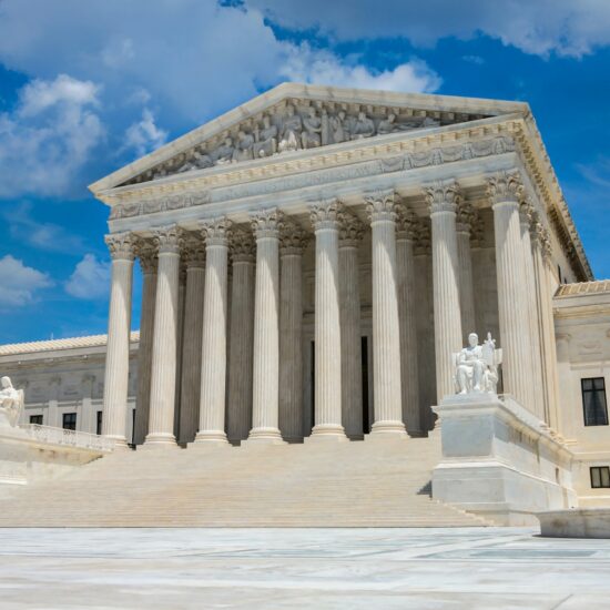 Supreme Court of the United States located in Washington DC which interprets laws. It is the Judicial Branch of the US government.