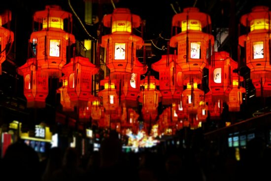 This is the Lantern Festival at the Yu’yuan Gardens in Shanghai, China. Each lantern has a riddle on it. The goal is trying to solve all the riddles!