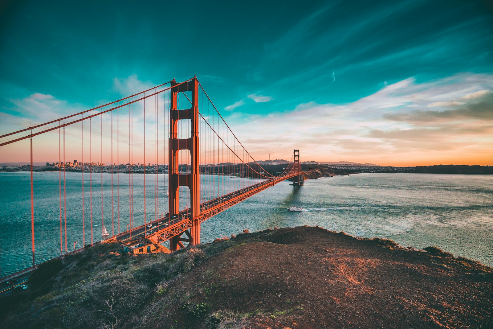 the pride of san francisco, golden gate bridge