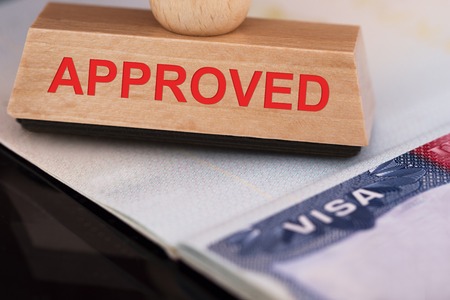 Approved stamp on visa
