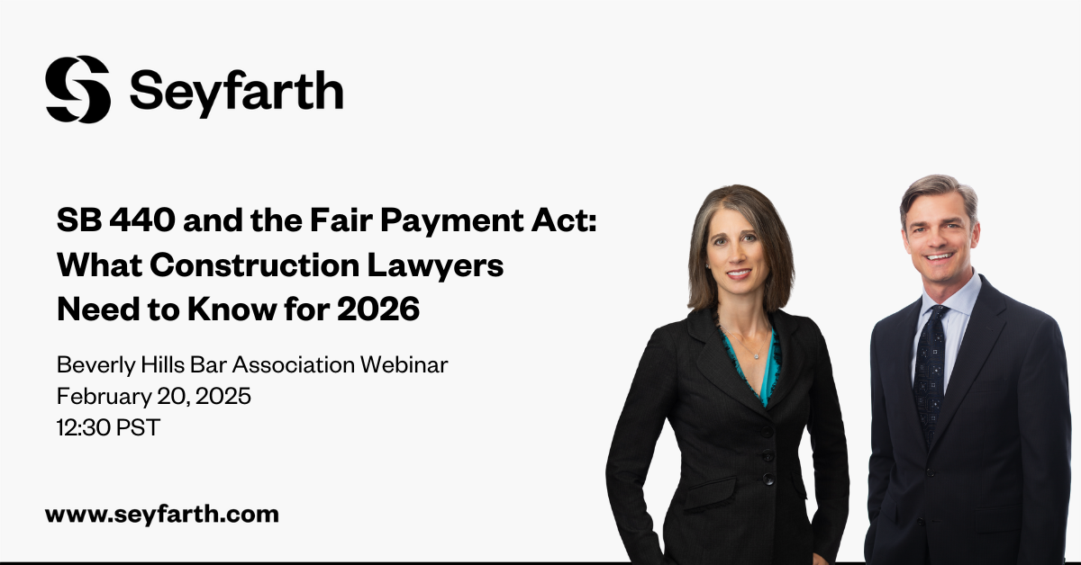 BHBA Webinar - Construction Lawyers
