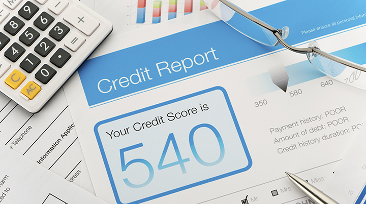 Credit report with score