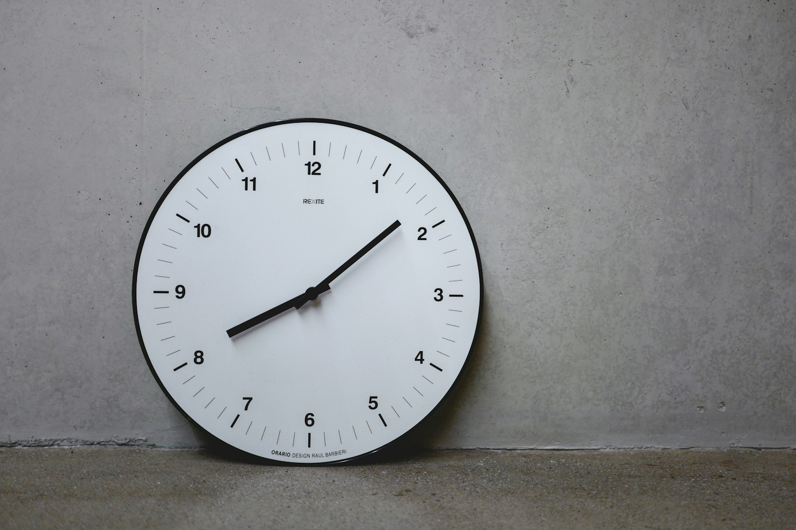 Wall clocks on the floor