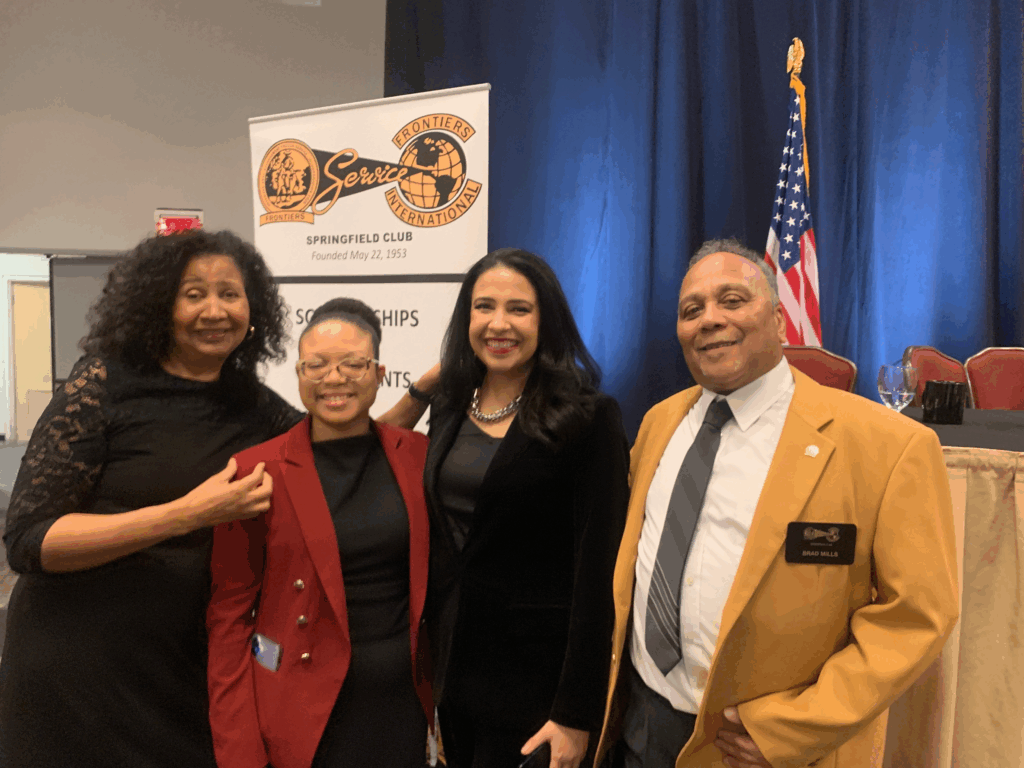 L-R: Donna Tanner-Harold, Judge Senor-Moore, Harold, Brad Mills