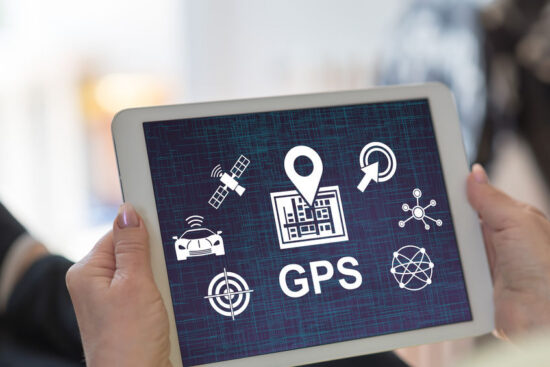 Gps concept on a tablet