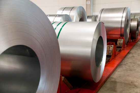 Huge rolls of tinplate