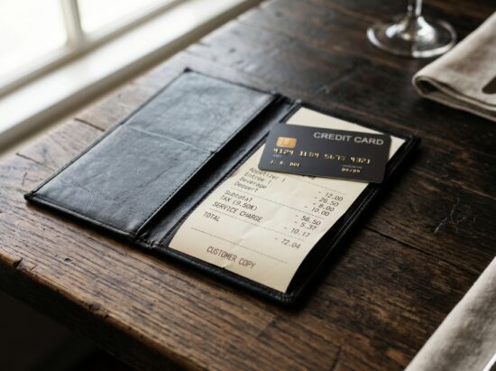 Bill with credit card