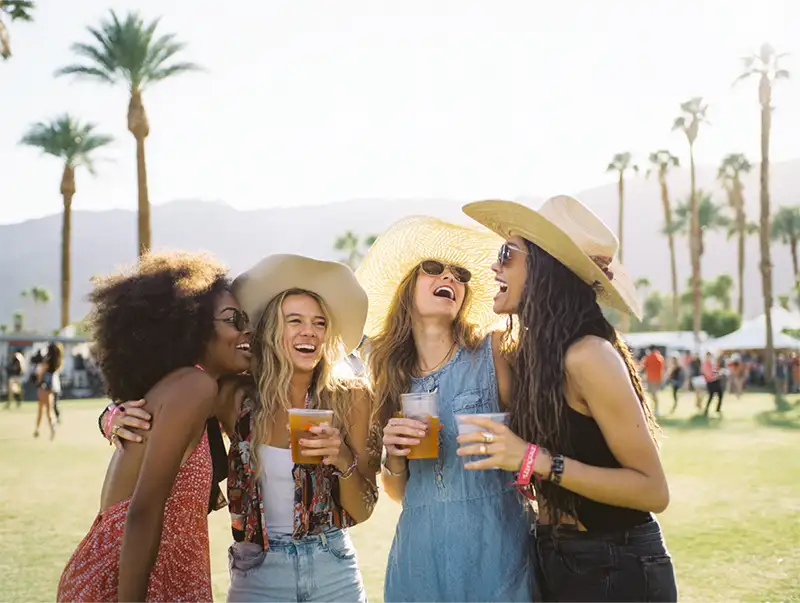 Friends confronted by cops at Coachella