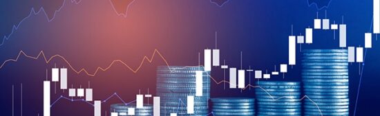 Stock,Market,Or,Forex,Trading,Graph,And,Candlestick,Chart,Suitable