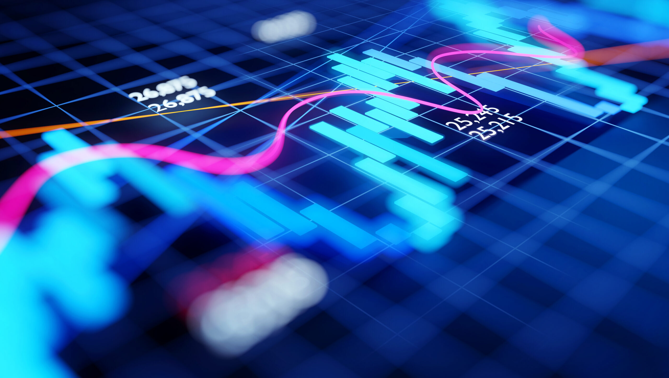 Economy Business and Investment Stock Chart