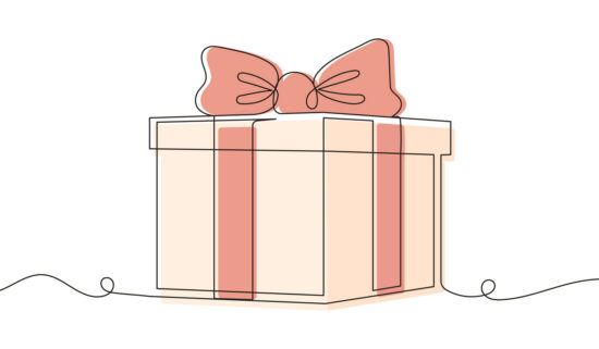 Gift Box Continuous Line Icon