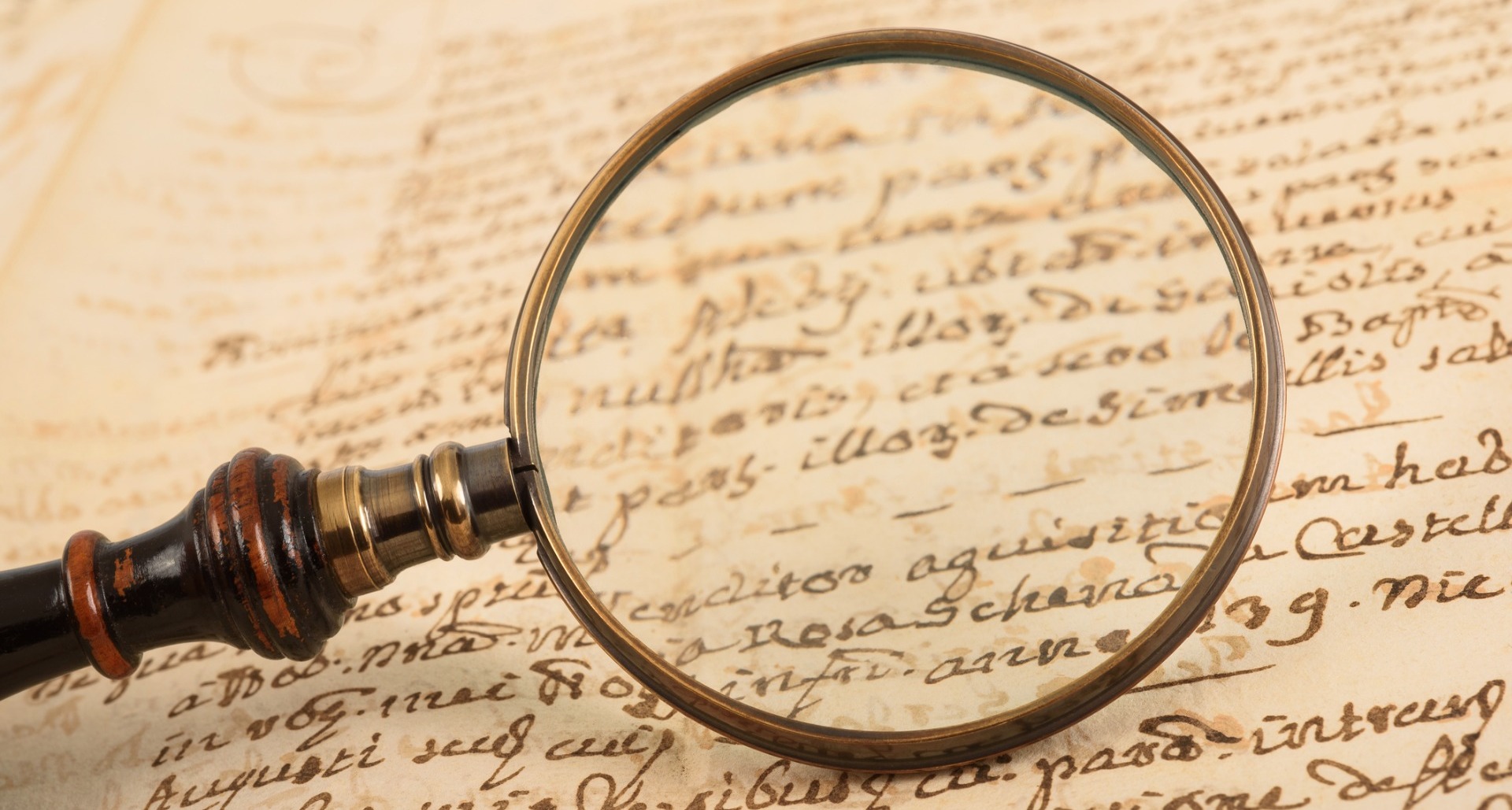 Old magnifying glass